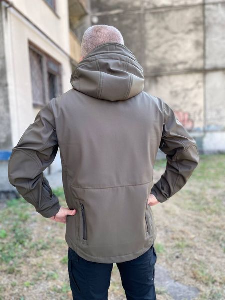 Куртка тактическая GPK Soft Shell хаки, размер 44-46 123 фото